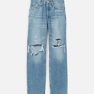 Re/done 90’s Comfy Jean in Sunfaded Destroy